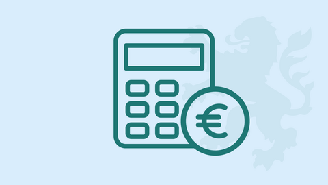 Finanzwirt Illustration Taschenrechner