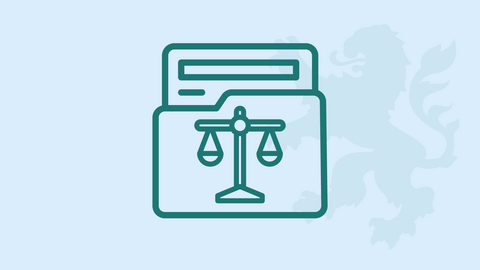 Justizfachwirt Illustration Justizmappe