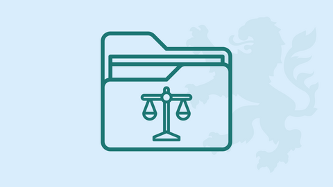 Diplom-Rechtspfleger Illustration Justizakte